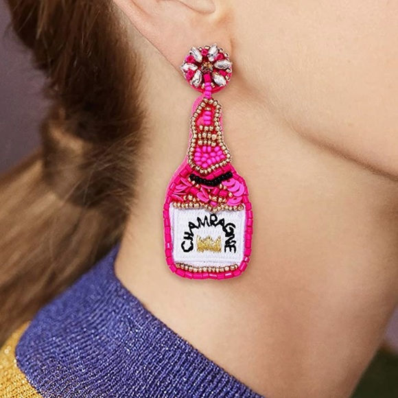 Champagne earrings - Picture 6 of 6